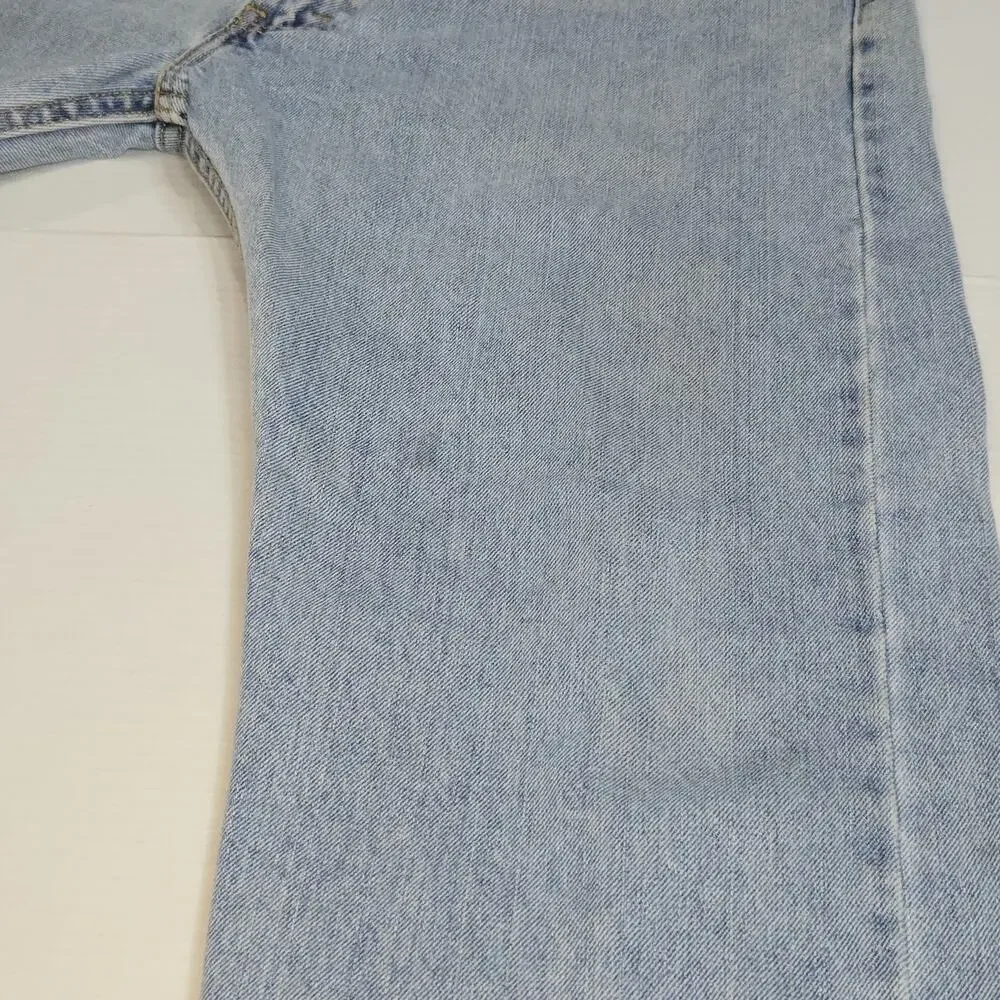 Levi's‎ 505 Men's W36 L29 Regular Fit Straight Leg Light Wash Blue Jeans Outdoor
